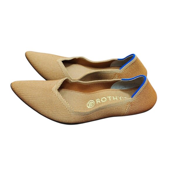 Rothy's The Point Women's Size 8 US Marigold Pointed Toe Slip On Flats Shoes - Picture 4 of 12